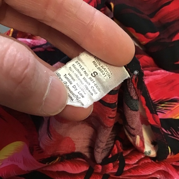 Y2K Palmwave Hawaiian swim coverup - Picture 3 of 9